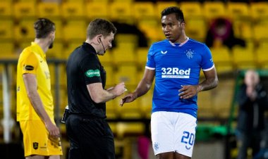 Rangers have appealed the yellow card shown to Alfredo Morelos at Livingston