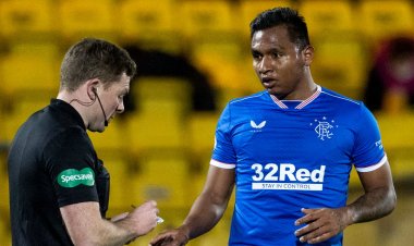 Alfredo Morelos: Rangers appeal striker's yellow card awarded in win at Livingston