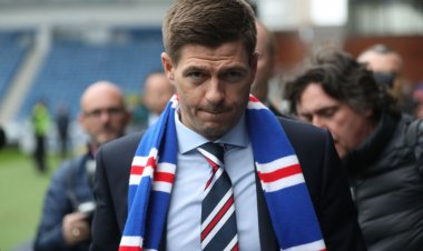 Liverpool congratulate Gerrard's Rangers on winning Scottish Premiership title