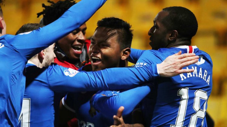 Livingston 0-1 Rangers:  Steven Gerrard sees red as Gers edge closer to Scottish Premiership title