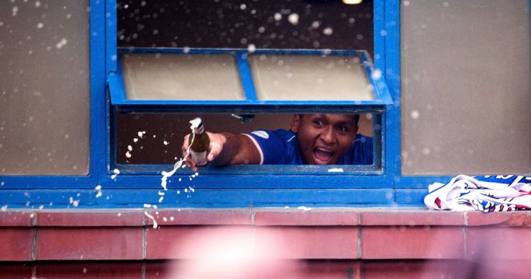 Alfredo Morelos toasts Rangers win from window and says he's 'very happy'