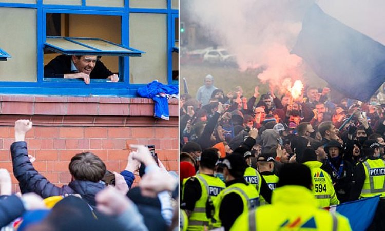 Gerrard says he can 'understand' why fans gathered outside Ibrox