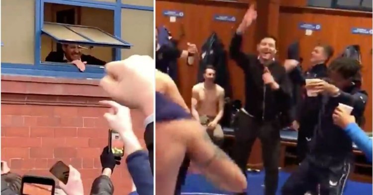 Steven Gerrard celebrates hard as Rangers close in on Scottish Premiership title