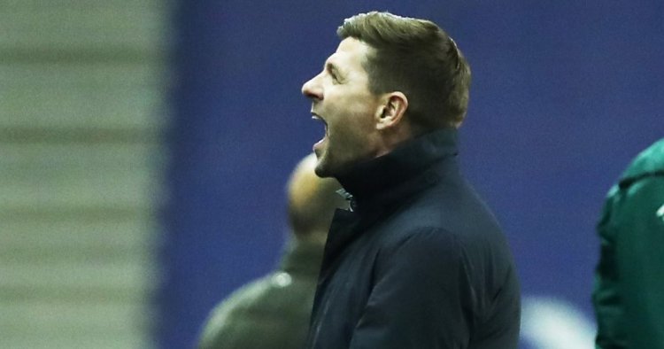 Gerrard filmed doing belly slide in dressing room after win over St Mirren