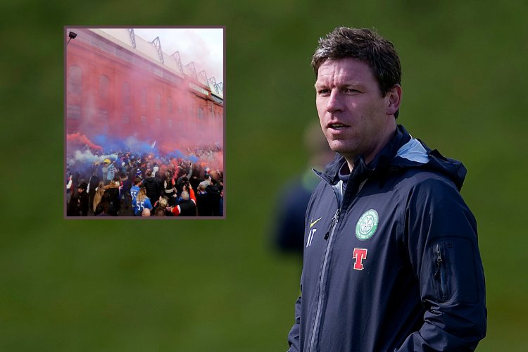 Celtic hero Alan Thompson aims trophy cabinet jibe at Rangers after title win
