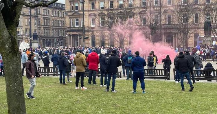 Nicola Sturgeon warns Rangers fans gathering in George Square 'could delay exit from lockdown'