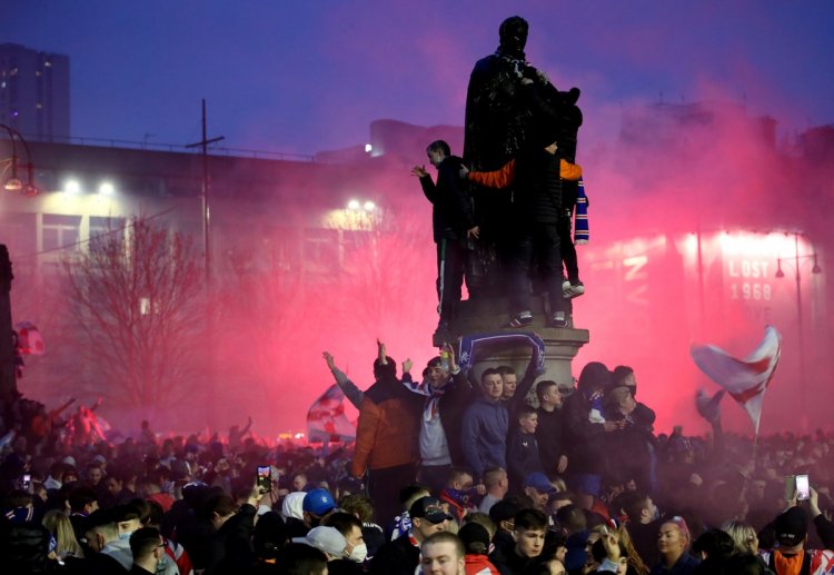 Police condemn ‘lack of support’ from Rangers over mass fan gatherings