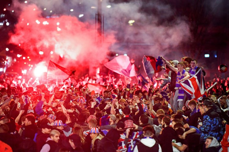 Rangers fans in stitches at "pain" of salty Celtic tweet on Gers 55 party
