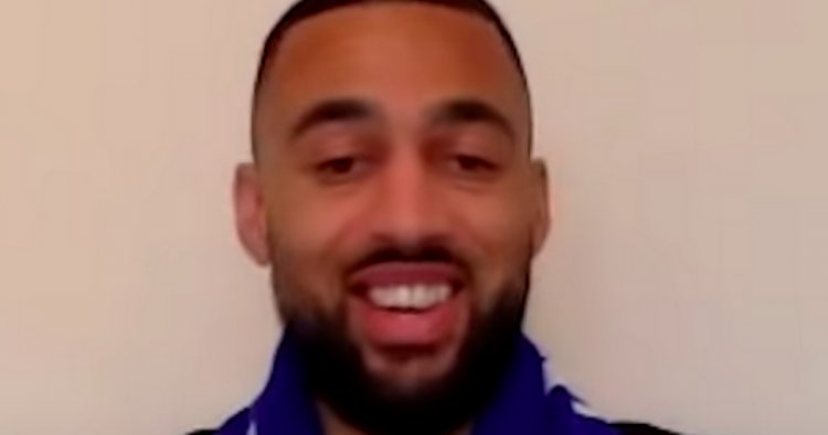 Rangers striker Kemar Roofe laughs off Celtic guard of honour poser
