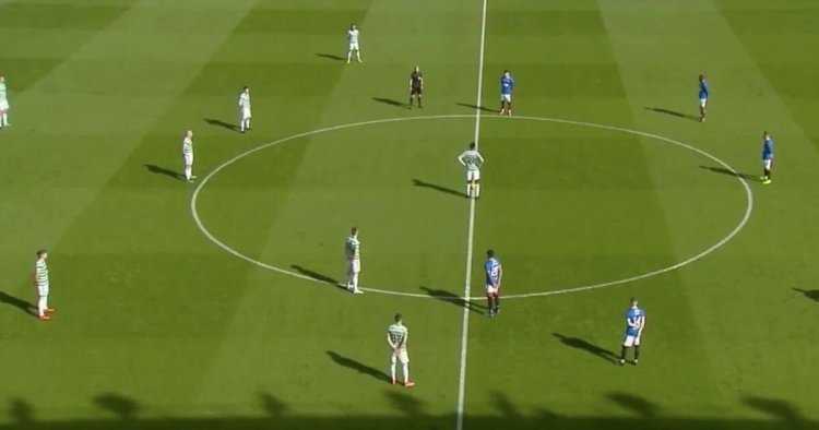Rangers & Celtic players stand rather than kneel in support of Glen Kamara