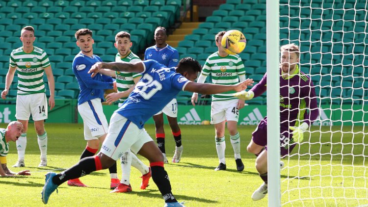 Alfredo Morelos heads Rangers equaliser to grab draw against Celtic at Parkhead