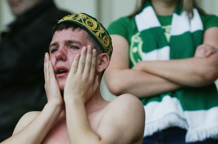 Conspiracy theorist Celtic fan filmmaker fumes over Rangers fan goading