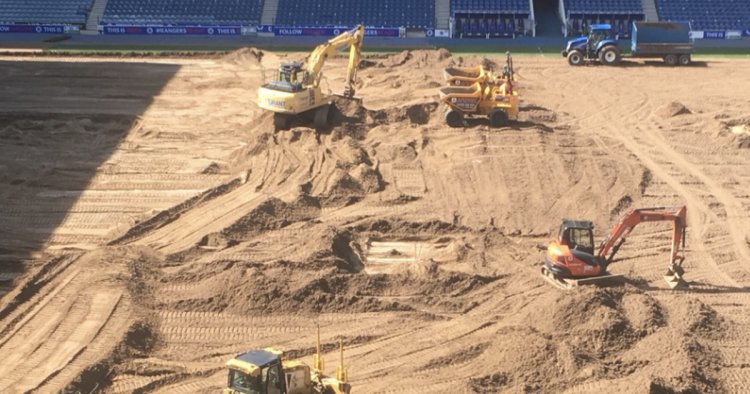 Work begins on Rangers pitch upgrade ahead of Premiership title defence